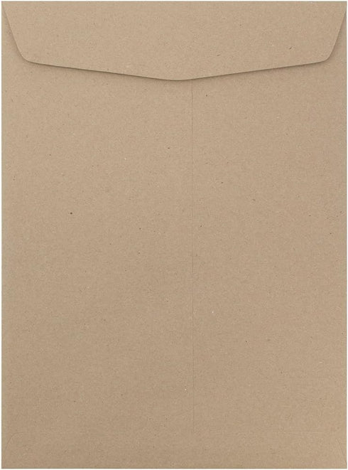 JAM PAPER 10 x 13 Open End Catalog Premium Envelopes - Brown Kraft Paper Bag - 25/Pack