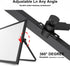 OWill Black Dry Erase White Board - 16inX12in Large Magnetic Desktop White Board with Stand, Portable Double-Sided Easel