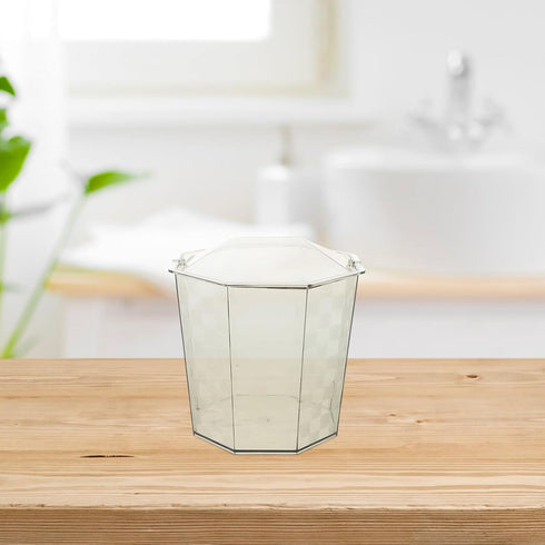 Countertop BESPORTBLE Mini Trash Can with Swing Lid Compact Lightweight Desktop Waste Bin for Office Kitchen Bathroom