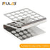 ULAB Scientific Test Tube with Tube Rack, Z Shape Stainless Steel Rack, 10pcs of 16ml Cylindrical Glass Tubes