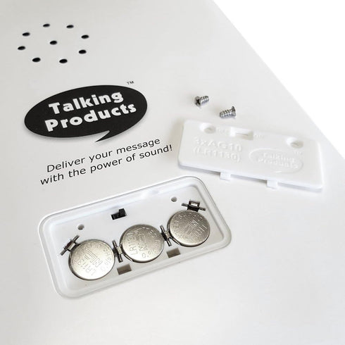 Talking Products 40 Voice Recordable Talking Greeting Card, Seconds Recording with Replaceable Batteries, Record