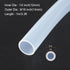 1m(3.3ft) 12mm(1/2") ID x 14mm(9/16") OD Silicone Tubing Clear Industrial Plastic Tubing Pure Silicone Hoses for Pump Siphoning Draining Irrigation Brewing