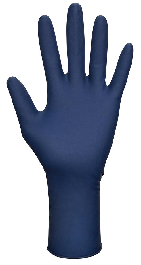 Thickster Powder-Free Exam Grade Latex Disposable Gloves, Size Large, Blue, Pack of 50 (6603-20)