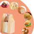Amsthow 30 Pack 11.8 4.7 3.5-inch Packaging Small Bread Bags with Window Paper Sourdough Sandwich Fold Loaf x x Brown