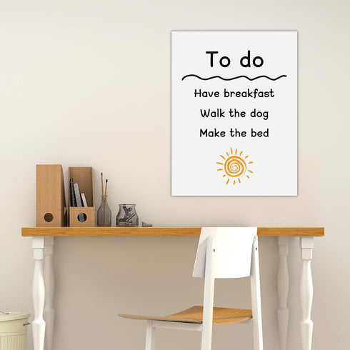 Self-Stick Dry Erase Board for Wall, 16 x 12 Inch 2 Pack with 2 Markers, Reusable Whiteboards