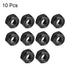 uxcell M10 x 1.5mm Hex Lock Nuts - Carbon Steel Nylon Insert Self-Locking Nuts for Fasteners, 10Pcs Black