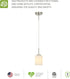 60W E26 120V Dimmable, Bulbs ASD Single Mini-Pendant Ceiling Light Fixture | Socket | LED/CFL/Incandescent Compatible