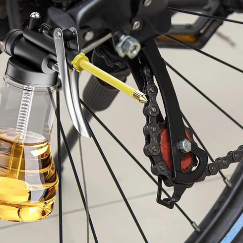 szdealhola Manual Machine Engine Lubricants Oil Can Pump Oiler Transparent Tank Bendable Flexible Spout