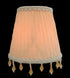 CSO-1033-5WH 3 5 4.5, Royal Designs, Inc. Beaded Ruche Pleat Empire Chandelier Shade with Designer Trim, x x White