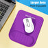 memzuoix Purple Ergonomic Mouse Pad with Wrist Rest, Premium Memory Foam Cushioning, Non-Slip Base for Home Office
