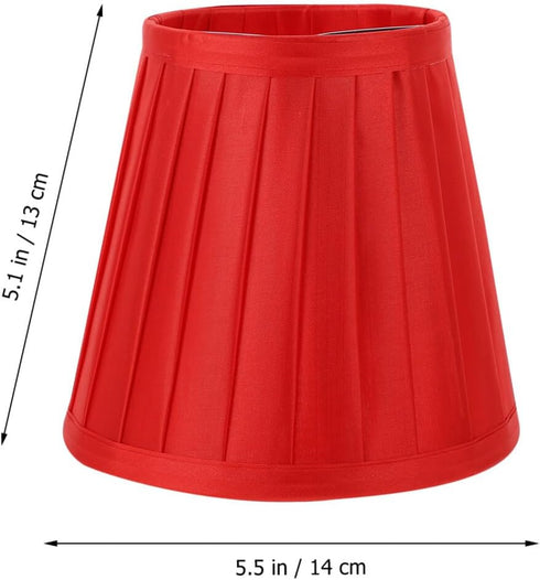 Elegant Large Red Fabric Lampshade for Table and Floor Lamps