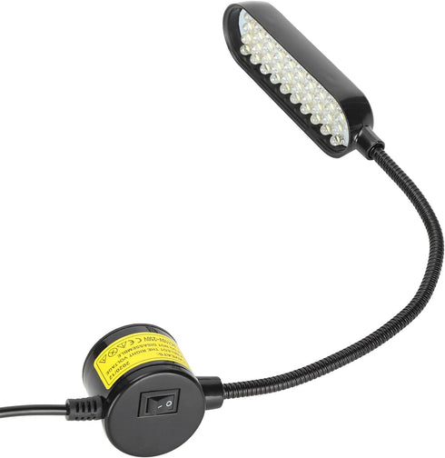 Adjustable Gooseneck LED Table Lamp - Flexible Magnetic Work Light for Tools