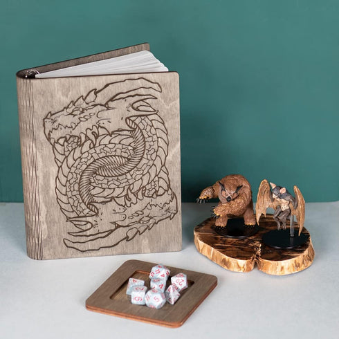 SMONEX Blank Notebook - Blank Grid & Lined Journal for Game Notes, Tracking, Drawing, DnD Accessories Kit