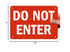 SmartSign "Do Not Enter" Sign, 7" x 10" Plastic
