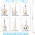 6 12.6in CRASPIRE Style Seashell Ceiling Fan Pull Chain Extender Charm Pendant Ocean Boho Adjustable Decorative