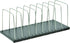 MMF Industries STEELMASTER Adjustable Desk File Organizer Rack, 8 Compartments, Black