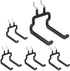 Utility Heavy Duty Pegboard Hooks, 5Pack Accessories for Hanging Tools, Fit 1/4" Peg Holes, Black