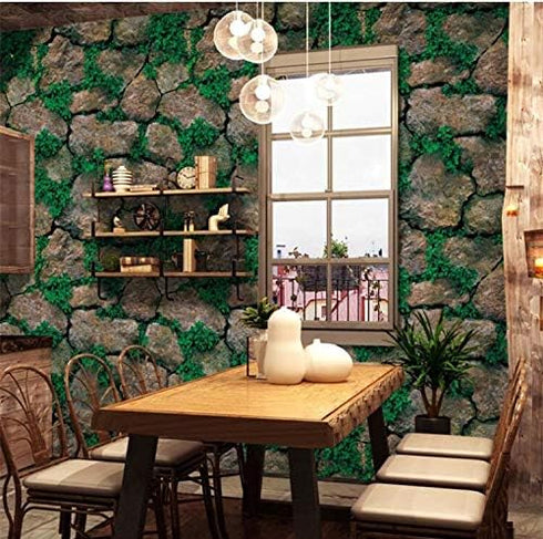 Yancorp 10ft Brick Contact Paper - Peel and Stick Self-Adhesive Wallpaper for Fireplace Kitchen Backsplash