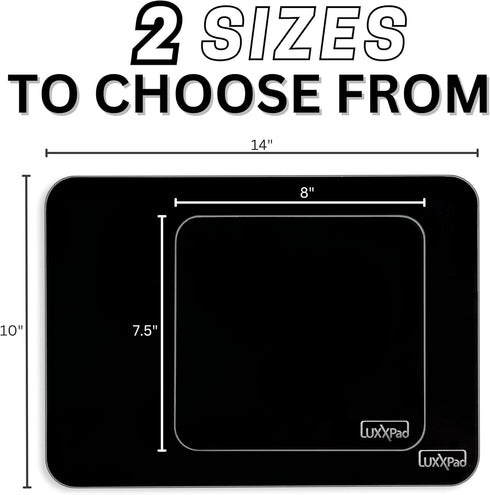 Glassboard Studio LuxxPad Tempered Glass Mouse Pad, Enhanced Precision for Gaming & Work, Durable & Scratch-Resistant,