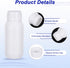 PATIKIL 10 Pcs 100ml Small Mouth Round Reagent Bottles, PE with Screw Cap for Lab Liquid Storage