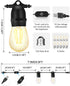 24.6Ft Lights,10 Bulbs Dimmable Holidays,2700K BRIMAX USB Powered String LED Waterproof & Shatterproof Outdoor Camping