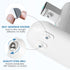 Self Adhesive Mini Caster Wheels, 360° Rotation Universal Wheel for Trash Can, Storage Box, Small Furniture (8, White)