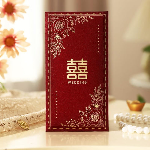 DEUDSORY 24Pcs Red Chinese Festive and Luck Money Red Envelope, Suitable for Wedding Celebrations