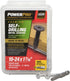 Premium Self-Drilling Metal Screws, Silver, #10 x 1-7/16 inches, Epoxy Coated Steel, Wafer Head, Box of 68 Screws