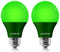 LUXRITE A19 LED Green Light Bulb, 60W Equivalent, Non-Dimmable, E26 Base, Indoor Outdoor, 2 Pack