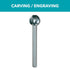 Rotary Tool Accessory Carving Bit, Perfect for Wood, Plastic, and Soft Metals - Dremel 114