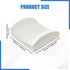 HouseVibe 13.39x12.99x4.72inch Memory Foam Back Support Pillow Ergonomic Lumbar Cushion for Office Chair Car Seat Sofa