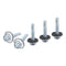 #14x1-1/4" Carbon Steel Self Drilling Screws with EPDM Washer - 25 Pack - Hex Washer Head for Metal