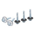 #14x1-1/4" Carbon Steel Self Drilling Screws with EPDM Washer - 25 Pack - Hex Washer Head for Metal