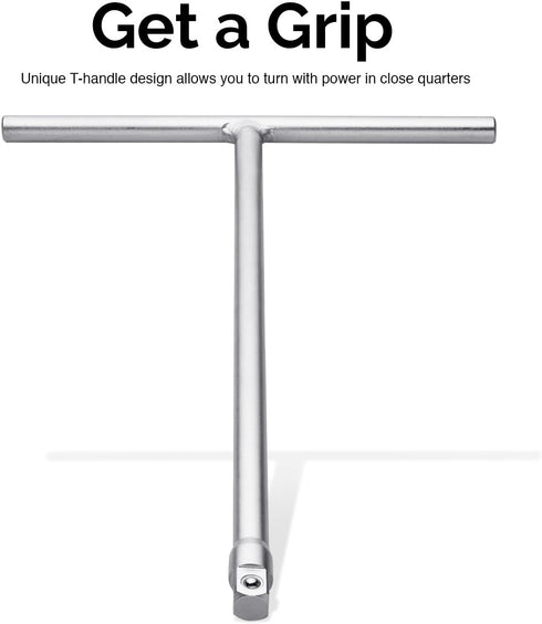 Neiko 01135A 3/8-inch Drive T-Handle Wrench | Long Reach Chromium Vanadium Steel