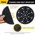 5 Pack 6 Inch 6 Inch 49-Hole TPmax Sanding Interface Pads, Hook and Loop - Soft Density Sponge Cushion Buffer Backing