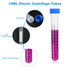 PATIKIL 15ML Plastic Centrifuge Tubes, 20 Pcs Round Bottom Tubes with Blue Screw Caps for Laboratory Liquid Use