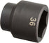 SK Tools USA 1/2" Drive Standard Impact Socket, 36MM, 6 Point | 34086
