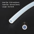 5m(16ft) 5mm(3/16") ID x 10mm(3/8") OD Silicone Tubing Clear Industrial Plastic Tubing Pure Silicone Hoses for Pump Siphoning Draining Irrigation Brewing