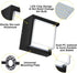 6000K 12W Outdoor Wall Light, Daylight Small Anti Rust Exterior Wall Lighting Fixtures, Black Square Wall Mount LED