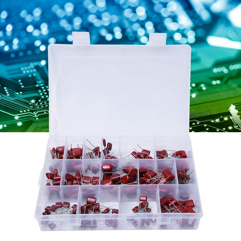 Capacitor 400v 630v Kit, 180PCS CBB Polypropylene Film Capacitor Assortment for Electric Circuits