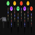 Quivorant 8 IP65 PCS Solar Easter Eggs Stake Lights, Waterproof Multicolor Outdoor Easter Pathway Lights Auto On/Off