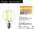 5-Pack S11 LED Bulbs E17 Intermediate Base Edison Globe Light Bulbs 40 Watt Equivalent,5000K Daylight 4W for Bedside Lamp Bulb,Lava Lamps,Glitter Lamps Non-dimmable by Greeogin