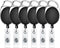 selizo 6pcs Retractable Badge Holders with Carabiner Reel Clip
