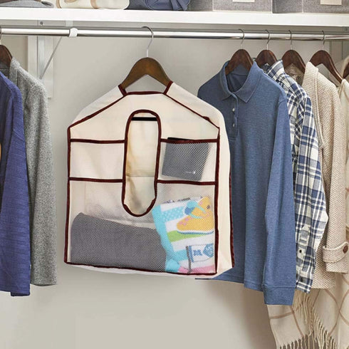 Hanger Diversion Safe, Hanging Closet Safe with Dual-Sided Pocket for Hiding Valuables at Home or Travel