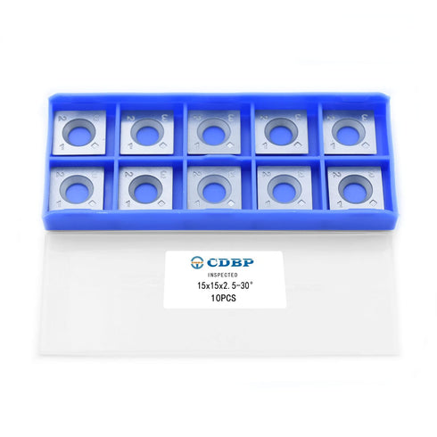 15mm Square Straight Carbide Inserts - 10pcs Replacement Cutter Knives for Woodturning, Fits Planer Cutter