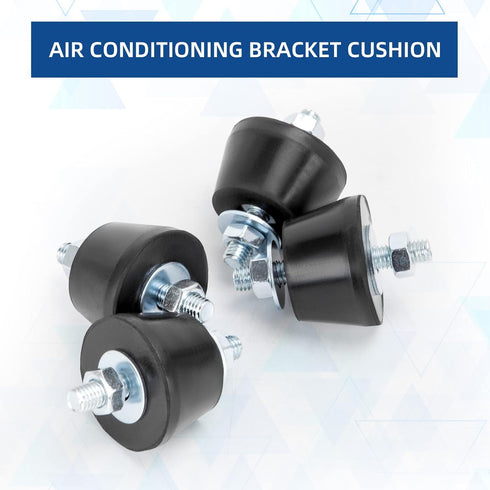 Rubber Studs Anti Vibration Mounts M8 40x26mm 4 Pack for Mini Split Heat Pumps, Air Compressors, Diesel Engines