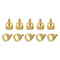 uxcell 10Pcs Knurled Thumb Screws, M3x6mm Brass Shoulder Bolts, Stepped Grip Knobs Fasteners for PC