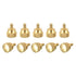 uxcell 10Pcs Knurled Thumb Screws, M3x6mm Brass Shoulder Bolts, Stepped Grip Knobs Fasteners for PC