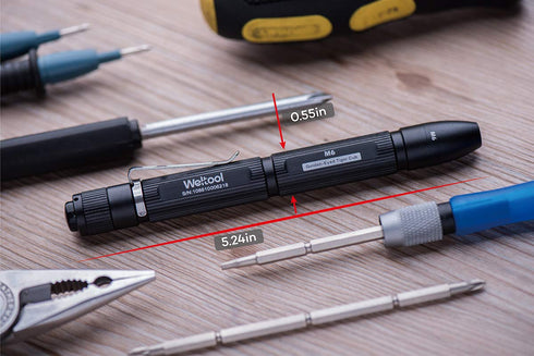 Weltool M6 LED Penlight, 3000K Warm White, Stylus Pocket Light with Clip for Inspection Reading Work Repair