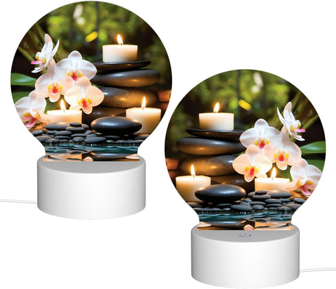 AQRJKHD LED Night Lights for Bedroom, Portable Table Bedside Lamp, Adjustable Warmer Night Lamp, Relaxation